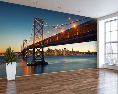 San Francisco-brug met avondzicht-behang