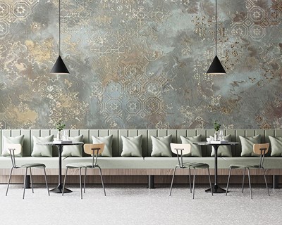 Antiek reliëfbehang 