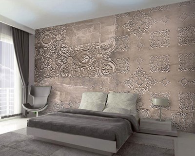 Versleten motief decoratief behang