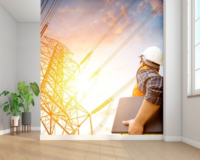 Hoogspanningsleidingbehang