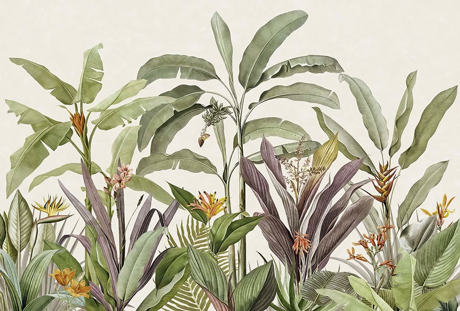 Tropische planten thema behang
