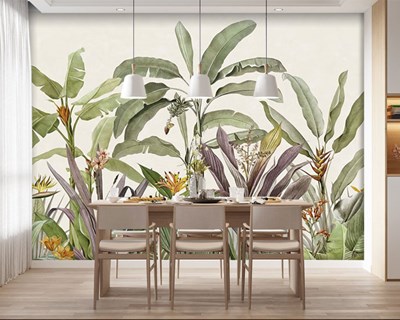 Tropische planten thema behang
