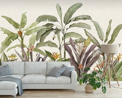 Tropische planten thema behang
