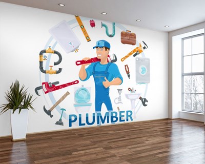 Installatiegereedschap-thema behang