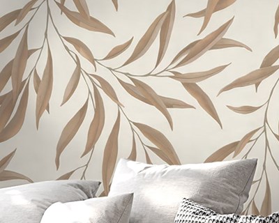 Natuurlijk bladmotief behang