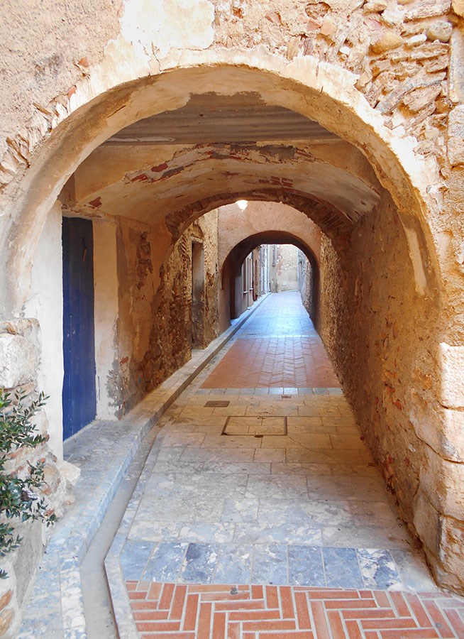 3D Boogvormige doorgang behang