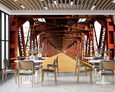Rode IJzeren Brug Behang