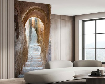 Stenen Trapstraat Behang