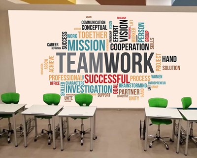 Teamwork-thema behang