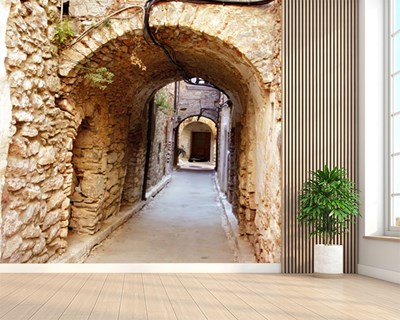 Steenstraat Uitzicht Behang