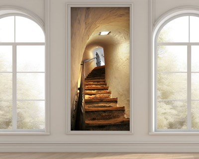 Historische stenen trapbehang