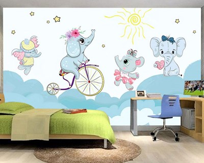 Schattige olifanten babybehang 