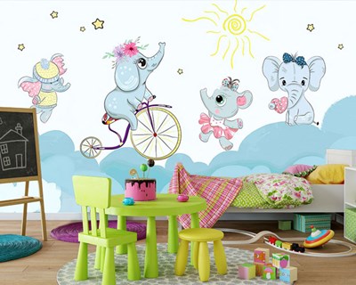 Schattige olifanten babybehang 