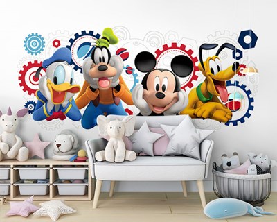 Cartoonfiguren als thema voor behang