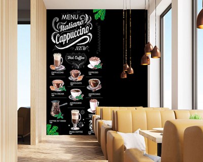 Koffiesoorten-thema behang