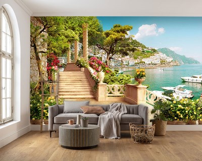 Sicilië Zeegezicht Behang