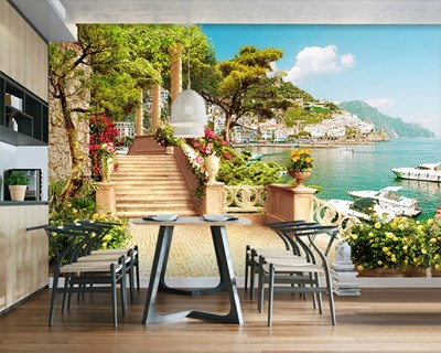 Sicilië Zeegezicht Behang