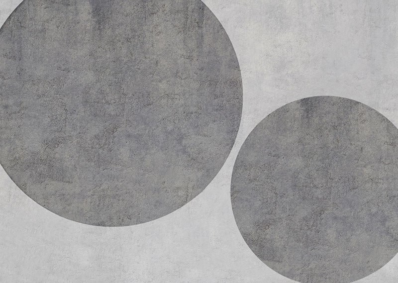 Grijs geometrisch patroon behang 