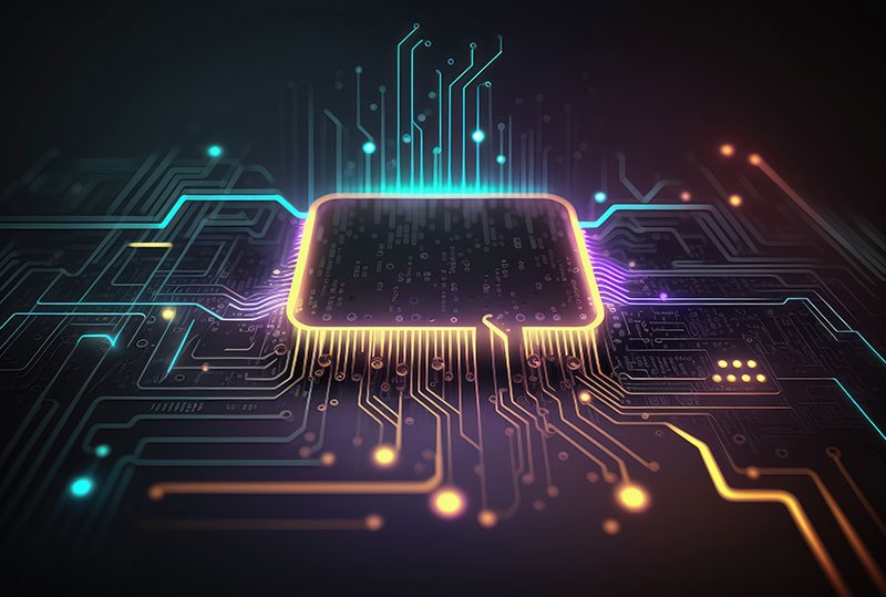 RGB-processor en circuits Wandbekleding