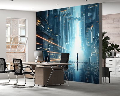 Kunstmatige intelligentie universum thema behang