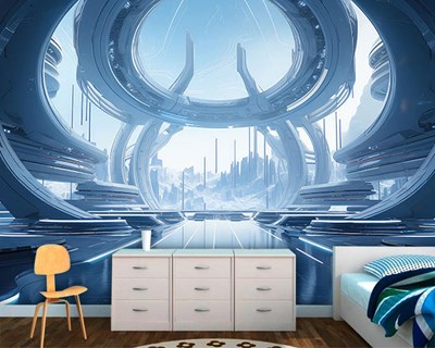 Sciencefiction-thema kinderkamerbehang