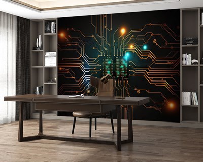 Technologieprocessor-thema behang