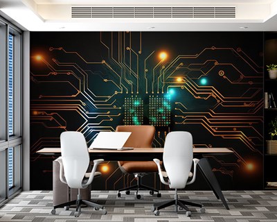 Technologieprocessor-thema behang