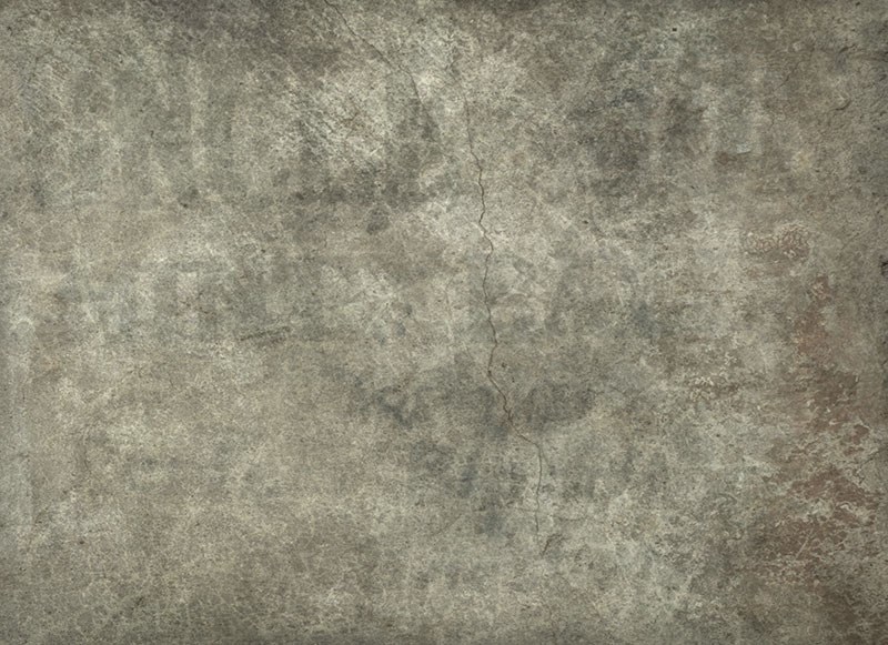 Betonnen vloer met scheuren Behang