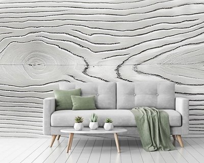 Wit houtnerfbehang met aders 