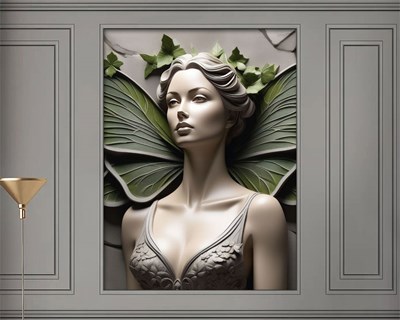 Artistieke vrouwenbeeld Behang