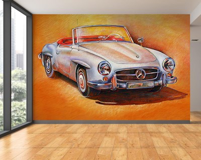 Klassieke Mercedes-auto behang