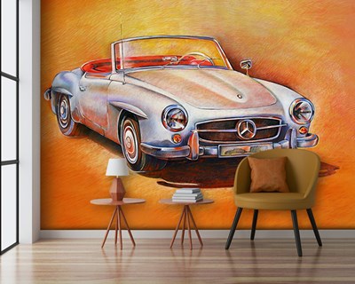Klassieke Mercedes-auto behang