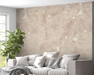 Natuurlijk beige marmeren behang 