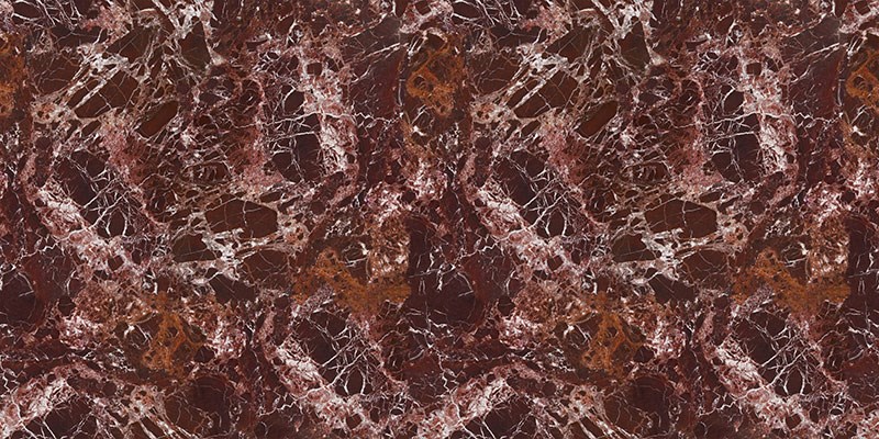 Luxe bordeauxkleurig marmermotief behang 