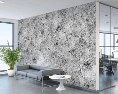 Versleten witte betonnen vloer Wandbehang 