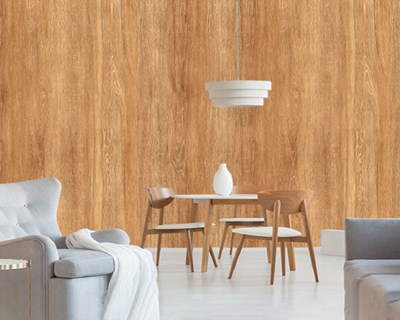 Natuurlijk houten paneel-look behang 