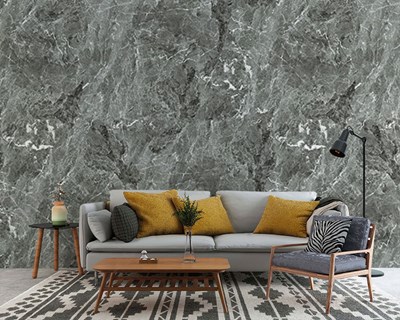 Grijs marmerlook behang