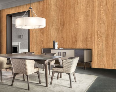 Natuurlijk houten paneel-look behang 