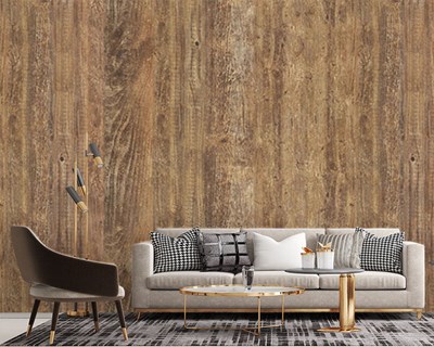 Realistisch houtparket-look behang 