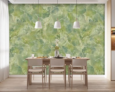 Groene Onyx Marmeren Behang 