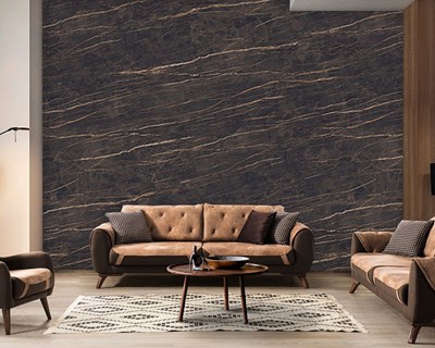 Donker marmeren patroon behang 