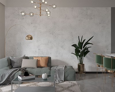 Grijs licht betonlook behang 
