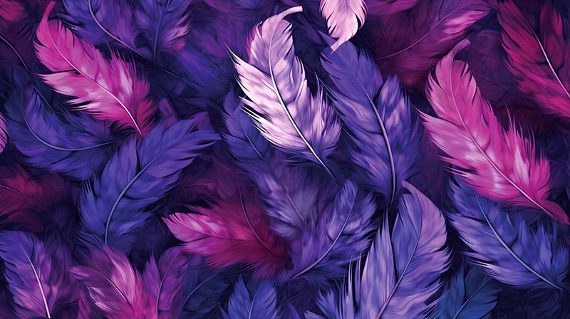 Roze paarse vogelverenbehang