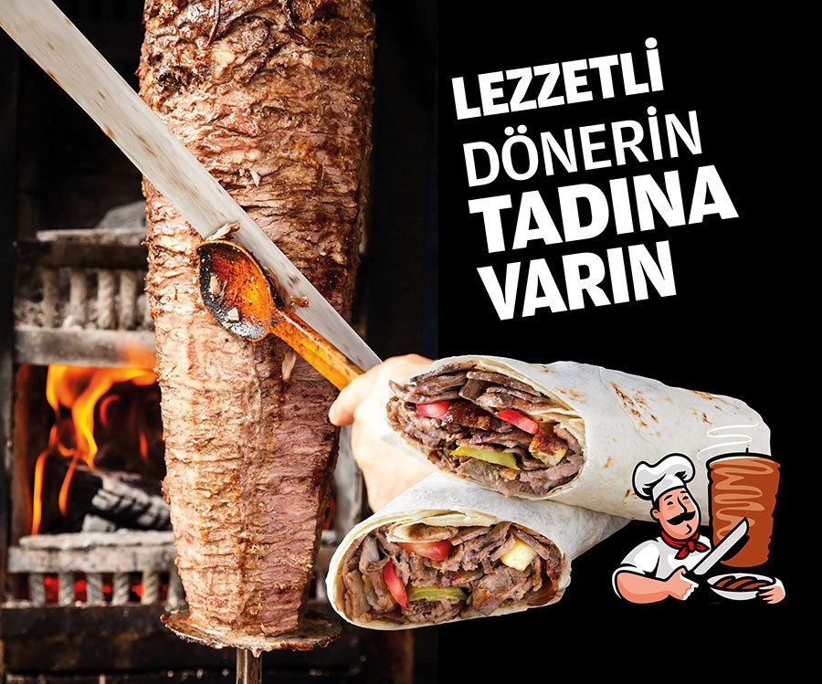 Döner Beeldwandbehang