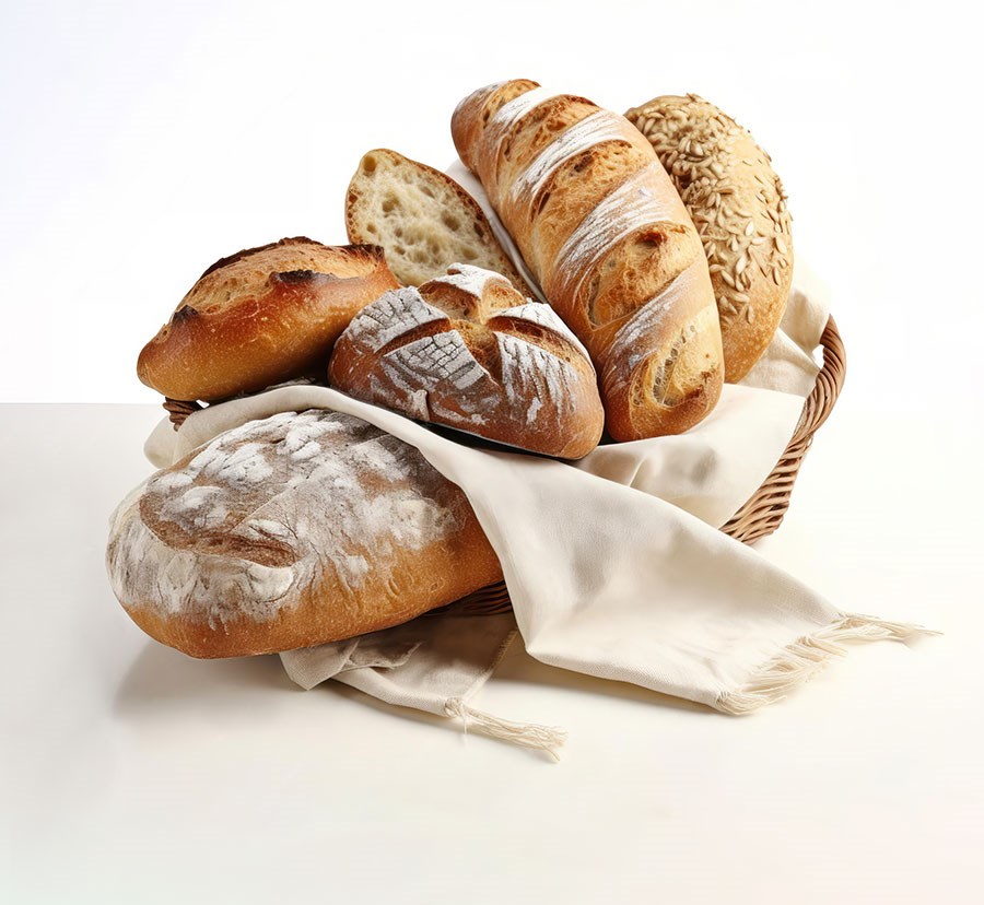 Broden in het mandje Behang