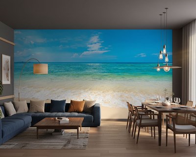 Rustgevend zeegezicht behang