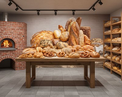 Broodoven-thema behang