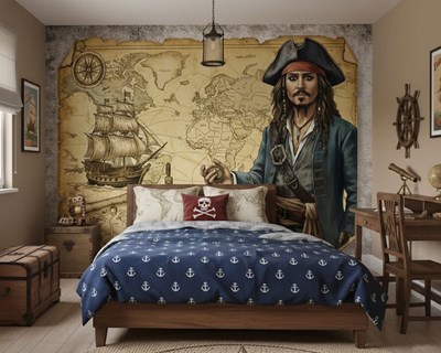 Kapitein Jack Sparrow Behang
