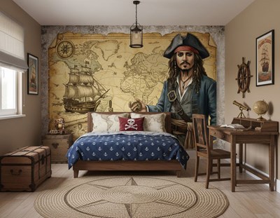 Kapitein Jack Sparrow Behang