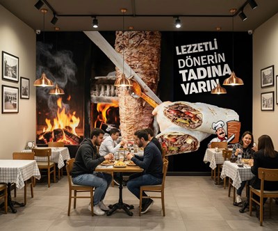 Döner Beeldwandbehang